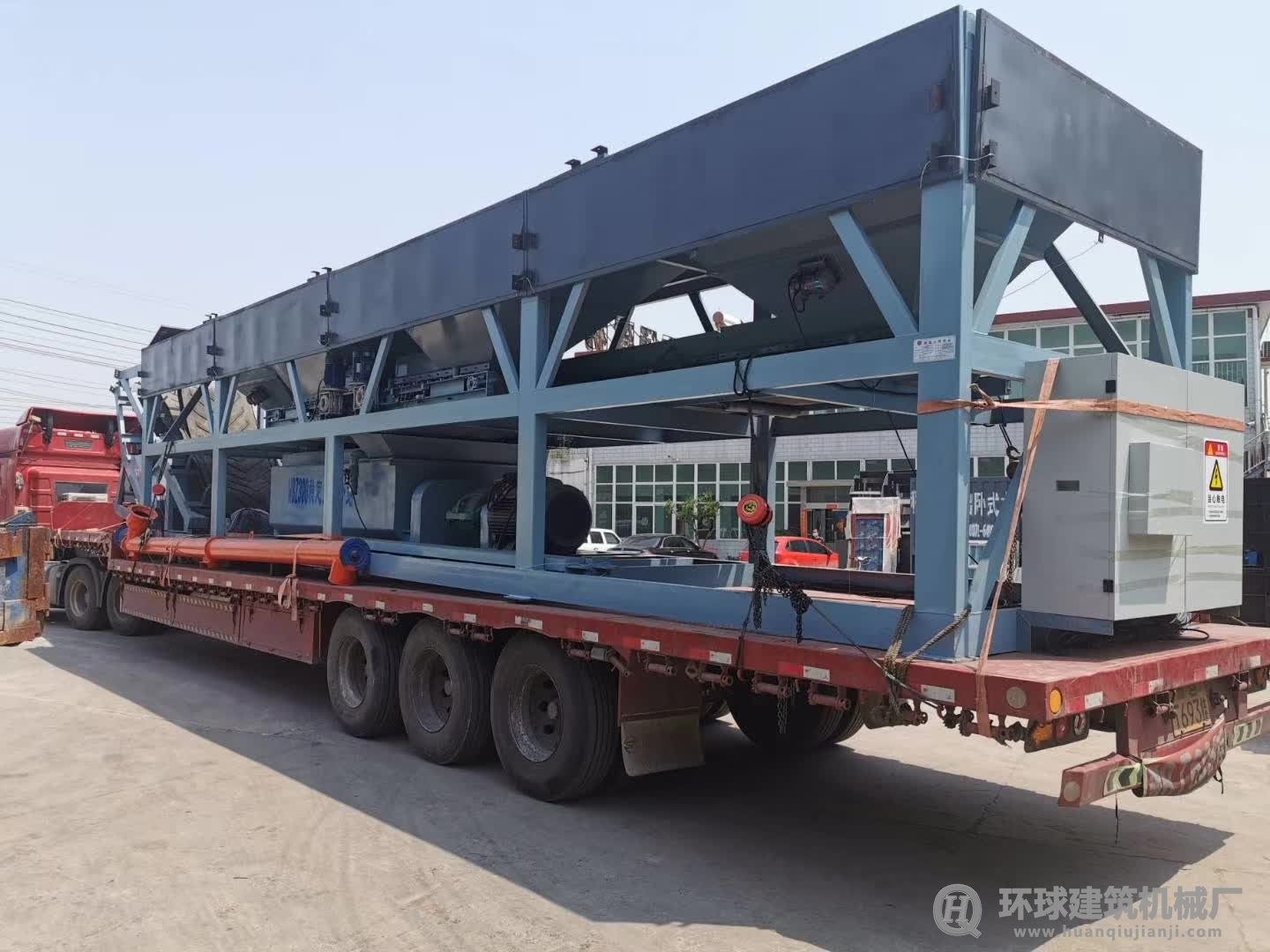 桂林客户移动600吨稳定土拌合站发货