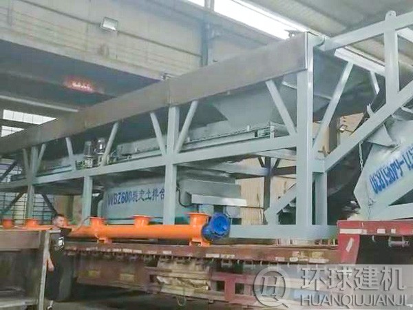 杭州客户600吨移动免基础稳定土拌和站设备发货